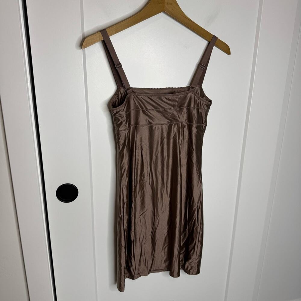 Aritzia Ten Satinette Nocturne Mauve Stretch Tank Mini Dress Size Small - Picture 5 of 5
